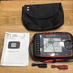 Snap On EEDM504F Digital Multimeter with Leads, Pouch And Manual Tested-works